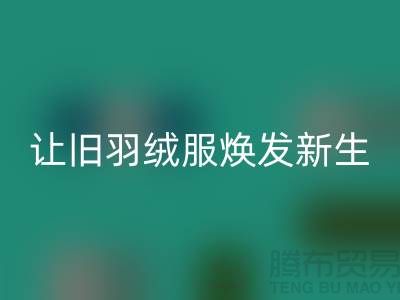 让旧羽绒服焕发新生——杭州羽绒AK官方网页版助力环保
