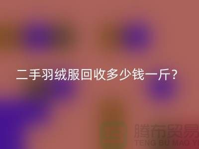 《二手羽绒服AK官方网页版多少钱一斤？》