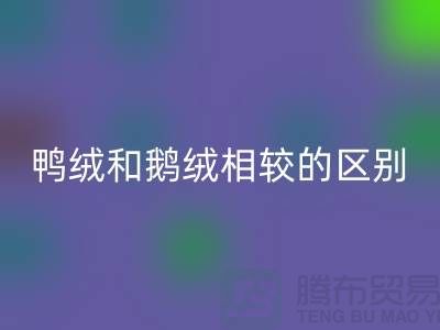 鸭绒和鹅绒相较后的区别-90鸭绒AK官方网页版-库存羽绒AK官方网页版公司