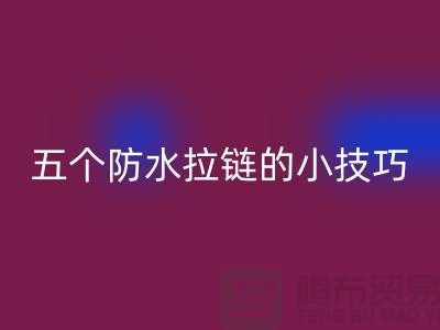五个防水拉链的小技巧_金属拉链AK官方网页版公司