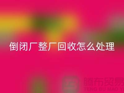 倒闭厂整厂AK官方网页版怎么处理好？-上海腾布贸易-为您指路
