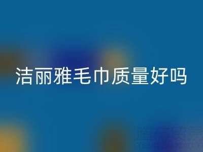 洁丽雅毛巾质量怎么样？是品牌吗？——二手毛巾AK官方网页版平台